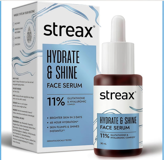 Streax Hydrate & Shine Face Serum 30ml