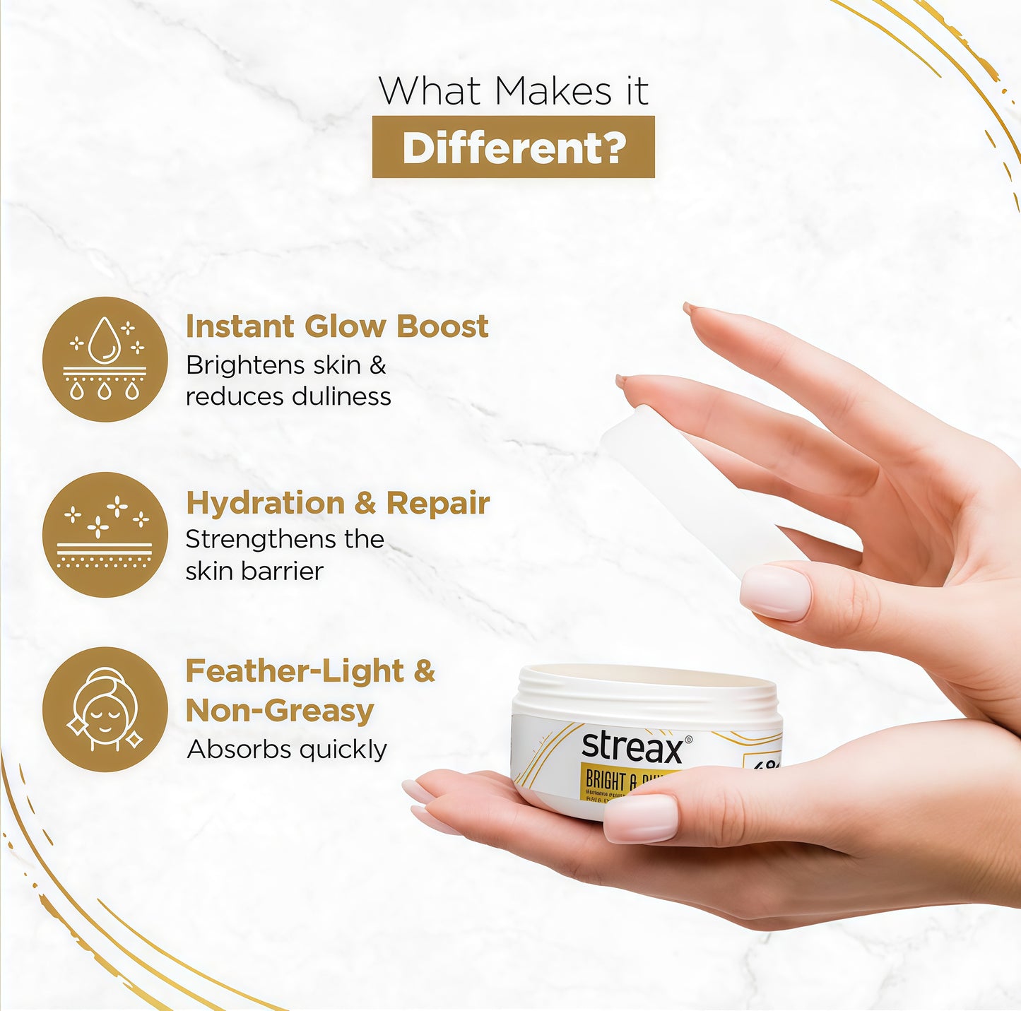 Streax Bright & Shine Serum Infused Face Cream